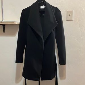 Polly black jacket long tie